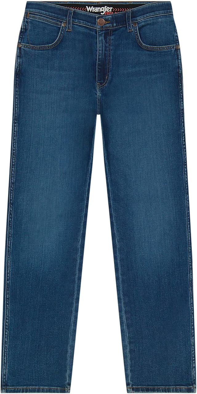 Detalle de Wrangler Greensboro Regular Fit Straight Jeans (Medium Stretch) W30–W42