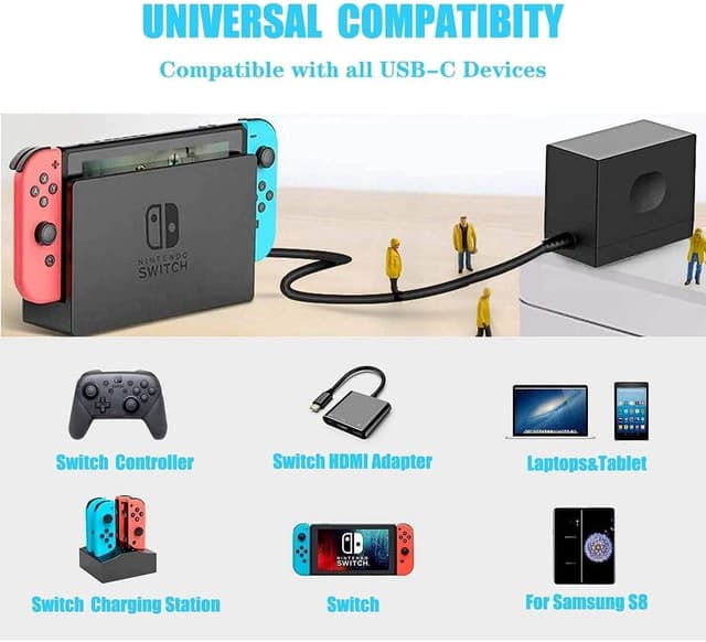 Detalle 2 de Nintendo Switch Ladegerät PD 15V 2,6A