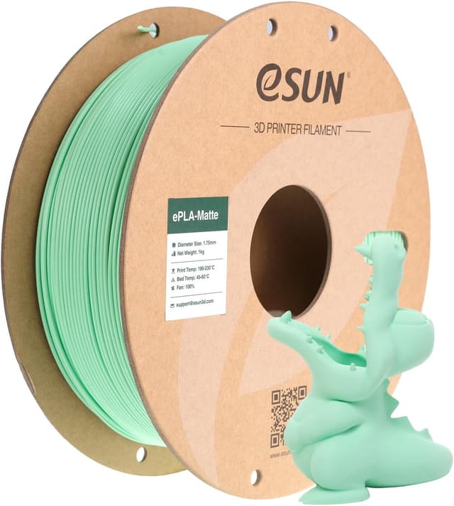 Imagen de eSUN Matte PLA Filament 1.75mm Mint Green en OfertitasTOP