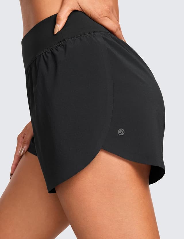 Detalle de CRZ YOGA Short de course Dolphin à taille haute pour femme