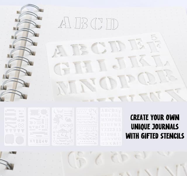 Detalle de Agoer lot de 3 carnets A5 à points pointillés sur spirale (480 pages)