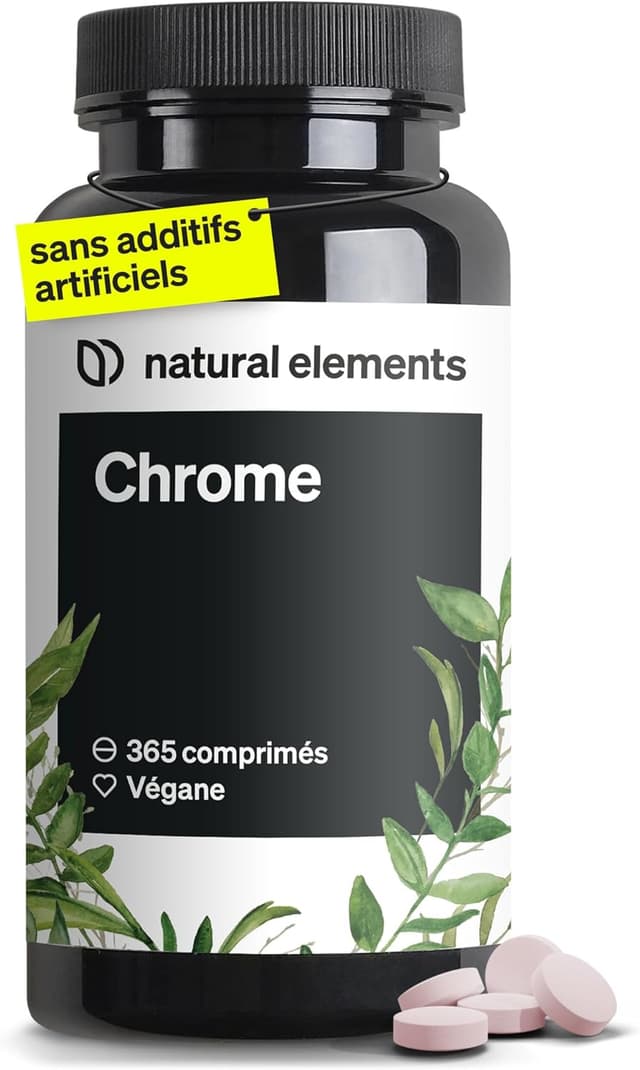 Detalle de Chrome (picolinate de chrome) hautement dosé — 200 μg par comprimé, 365 comprimés