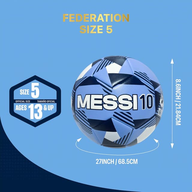 Detalle de Icon Sports Officially Licensed Argentine Football Association Size 5 Soccer Ball