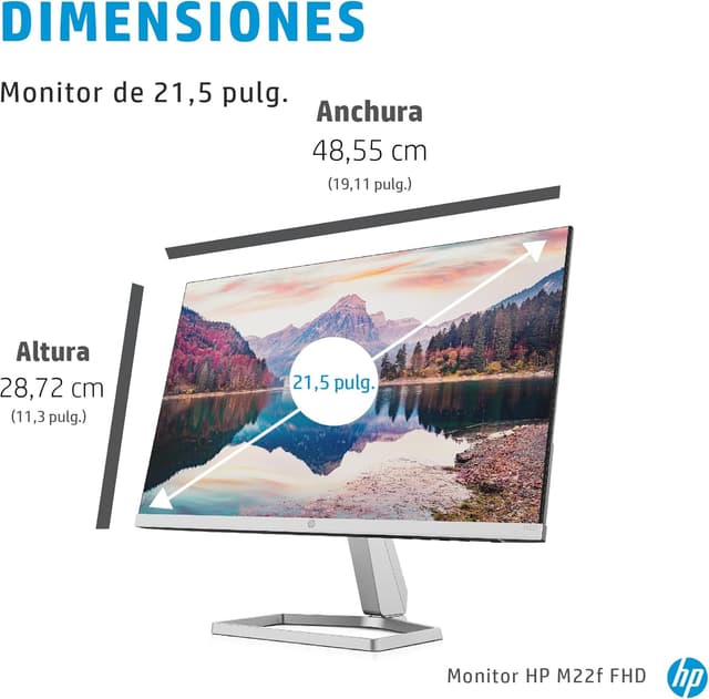 Thumbnail 5 de HP M22f – Monitor 22" Full HD con tecnología Eye Ease 🖥
