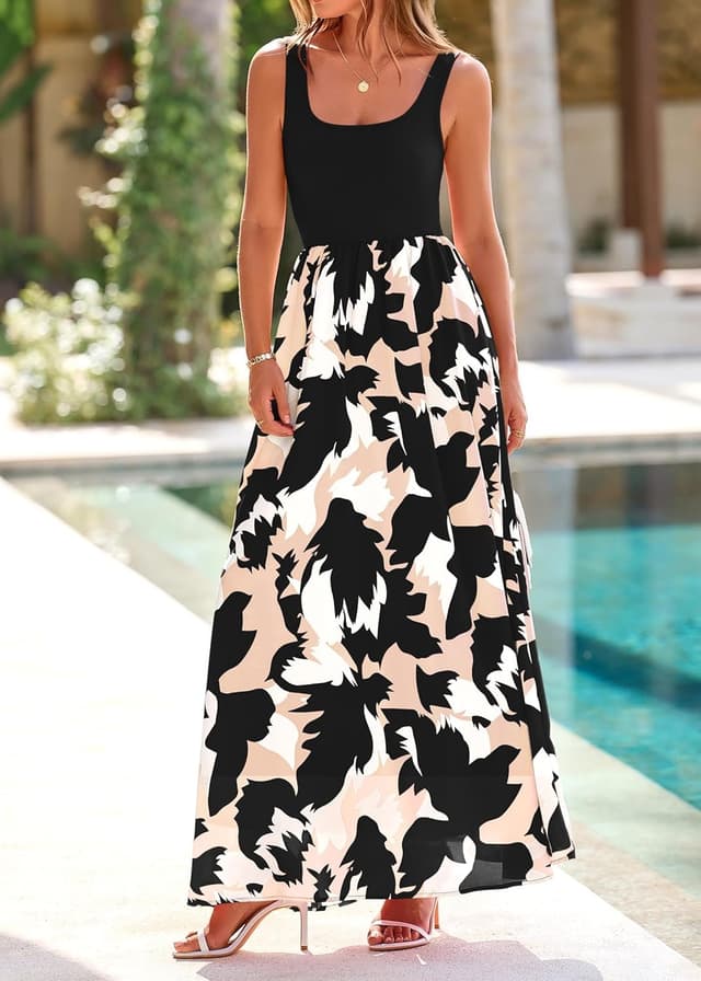 Thumbnail 3 de KIRUNDO Women Summer Boho Floral Maxi Dress 2026 ๐