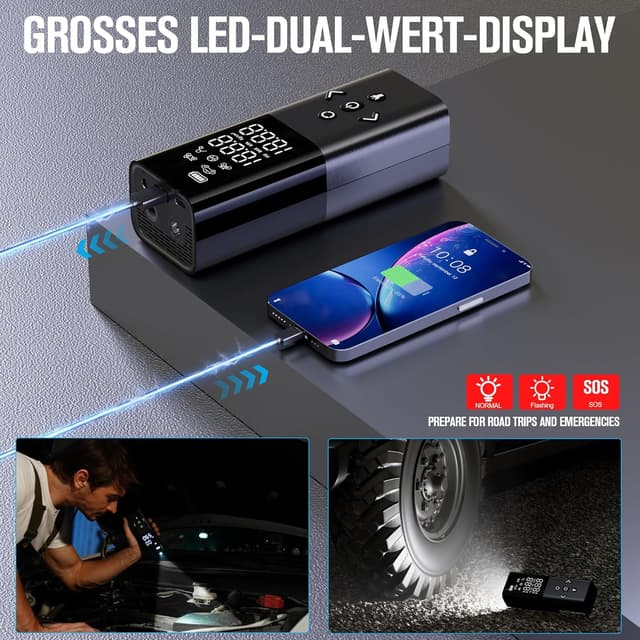 Thumbnail 4 de AP150 Fahrradpumpe Elektrische Luftpumpe