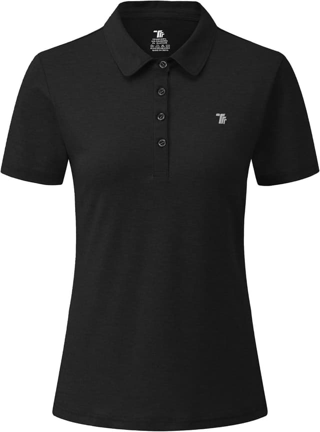 Detalle de YSENTO Damen Golf-Poloshirt Kurzarm – schnell trocknend, atmungsaktiv und mit 4-Wege-Stretch