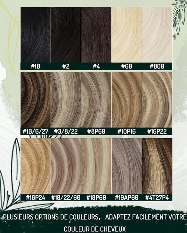 Thumbnail 6 de RUNATURE Extension à clip cheveux naturels marron #4 – 7 pièces, 30 cm