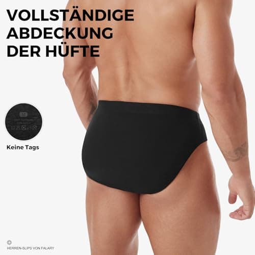 Detalle 1 de FALARY pack de 6 slips para hombre de algodón 100% (multicolor) en talla XL