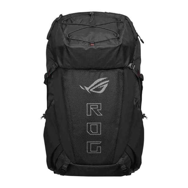 Detalle de ASUS ROG Archer ErgoAir 18” mochila gaming de 32L, resistente al agua