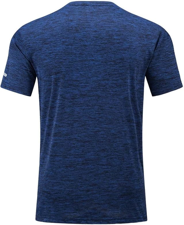 Detalle de KEFITEVD Herren Funktionsshirt mit Schnelltrocknung und reflektierenden Streifen