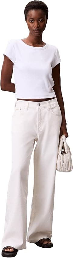 Thumbnail 4 de Calvin Klein A- Woven Label 2X2 Rib Camiseta S 95% algodón