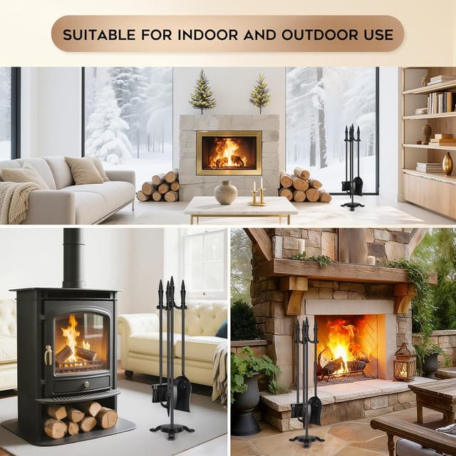 Thumbnail 4 de FEED GARDEN Fireplace Tools Set 31 Inch