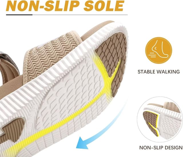 Thumbnail 6 de KuaiLu sandali trekking da donna comodi con supporto arco plantare regolabile