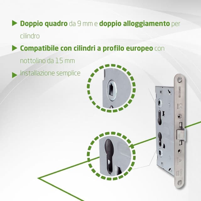 Thumbnail 3 de Amig 6572 serratura per porte antincendio 65x72 mm