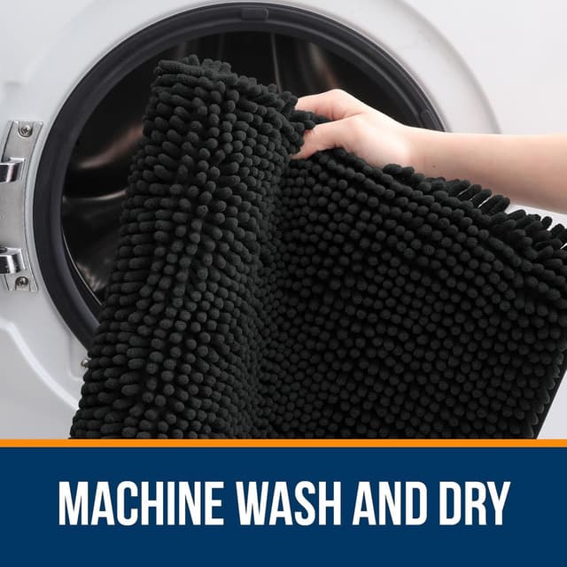 Thumbnail 4 de OLANLY 36 x 24 Inch Bath Mat, Absorbent Soft Rubber-Backed