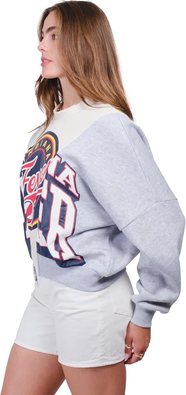Detalle de Ultra Game WNBA Women’s Official Super Soft Showtime Crew Sweatshirt