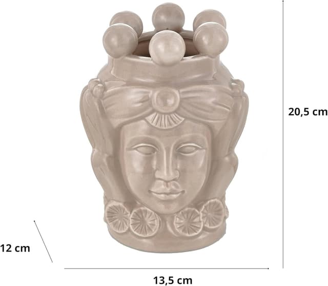 Detalle 2 de Baroni Home Testa di Moro in Porcellana 20,5 cm