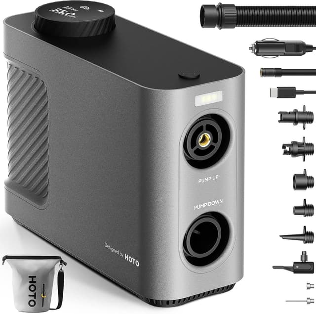 Imagen de HOTO Air Pump Master 3x2500mAh portable inflator en OfertitasTOP