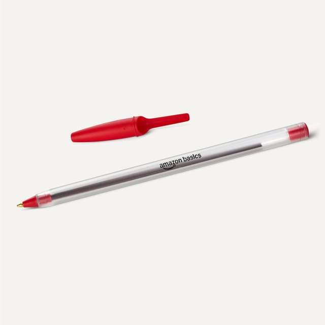Detalle 2 de Amazon Basics Lot 36 Stylos Bille Rouge