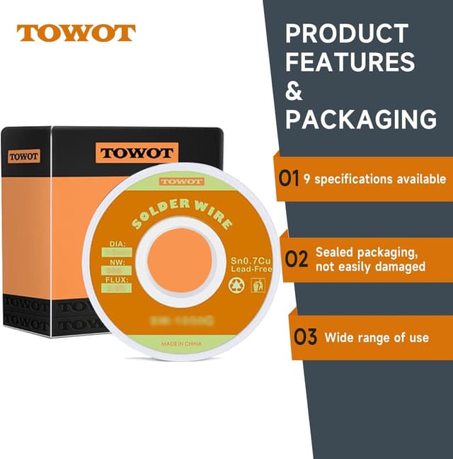 Detalle 2 de TOWOT Lead Free Rosin Core Solder Wire