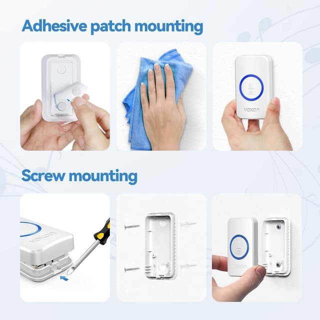 Thumbnail 6 de VOXON Wireless Doorbell 2 Receivers