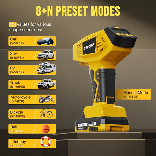 Detalle 2 de Tire Inflator Portable 160 PSI