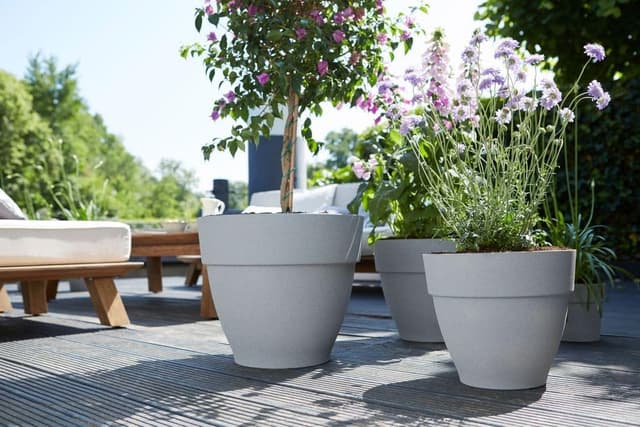 Thumbnail 7 de Elho Vibia Campana Round 30 🌿 Macetero Exterior Gris