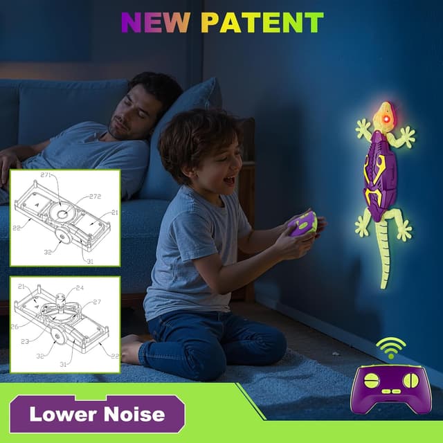 Thumbnail 3 de Qrooper Wall Climbing Gecko Glow 35 min