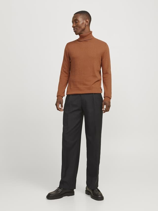 Detalle de JACK & JONES Emil Knit Roll Neck Jumper Rollkragenpullover