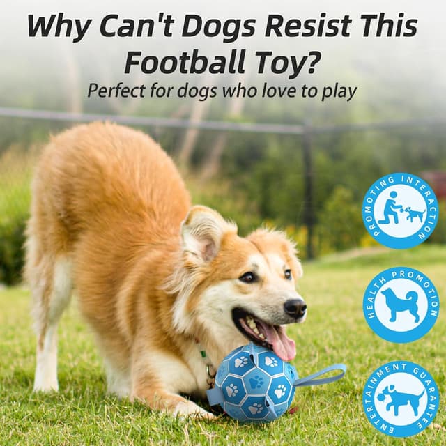 Detalle de HETOO Dog Football Ball 6 Inch