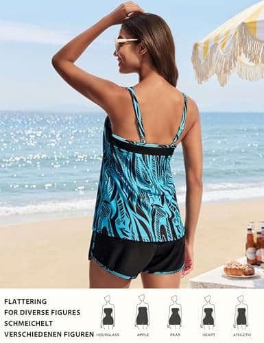 Thumbnail 2 de Hanna Nikole Tankini Set with Built-in Bra