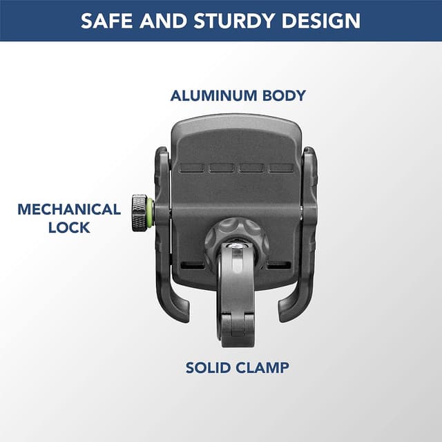 Detalle 1 de Cellularline Rider Steel - Soporte Universal para Smartphone