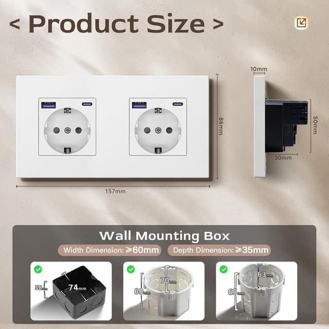 Thumbnail 1 de BSEED Enchufe 2G USB C 20W 16A