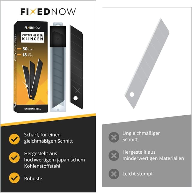 Thumbnail 2 de FixedNow 18 mm Ersatzklingen 50 Stk