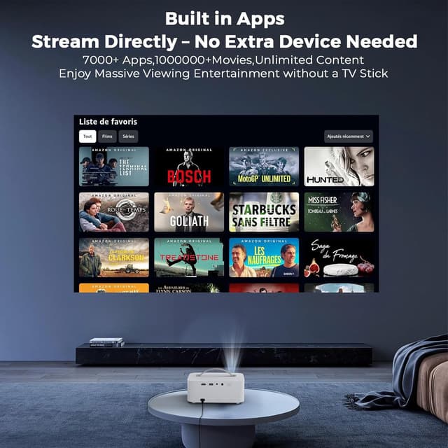 Detalle de Lisowod Projector 4K 1600 ANSI for Home Cinema