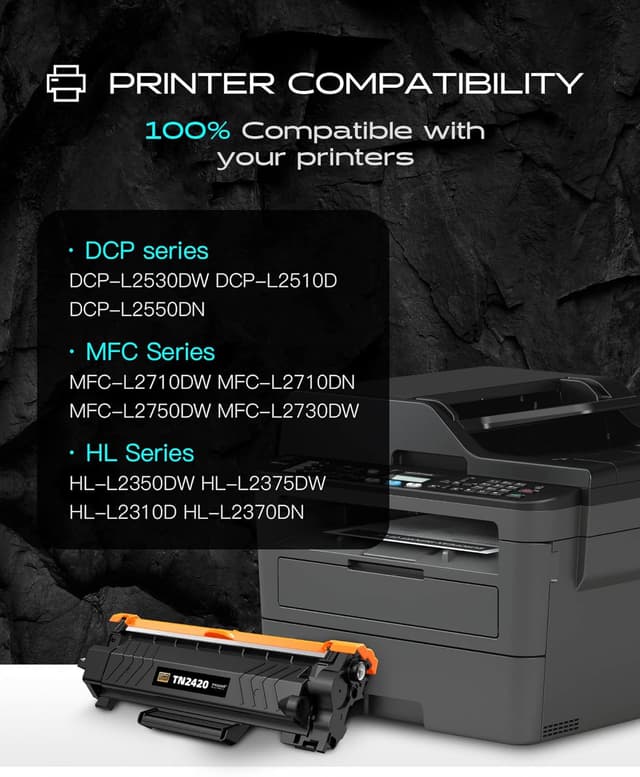 Detalle 1 de Cartuccia toner TN2420 2 Nero