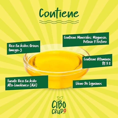 Thumbnail 2 de Aceite de Lino Ecológico 500ml 🌱 Prensado en Frío, Bio