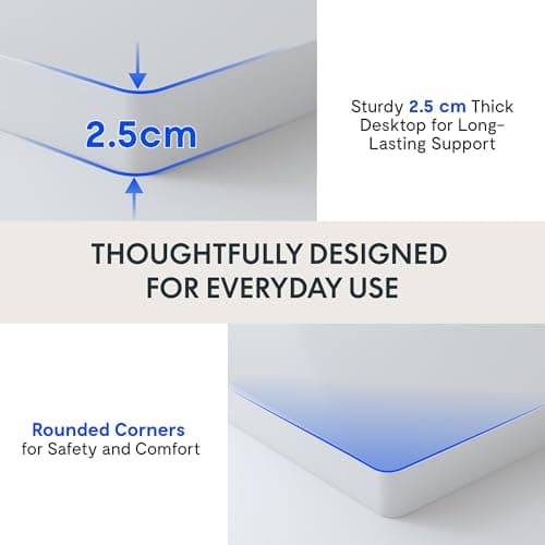 Detalle 2 de FLEXISPOT Tablero de Madera con Esquina Curva 📝