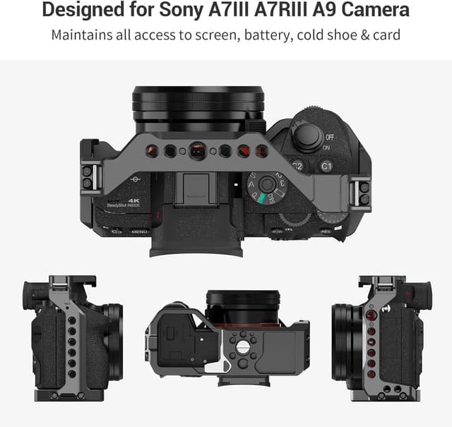 Detalle de SmallRig A7III Lightweight Cage for Sony A7 III / A7R III / A9 (Model 2918)