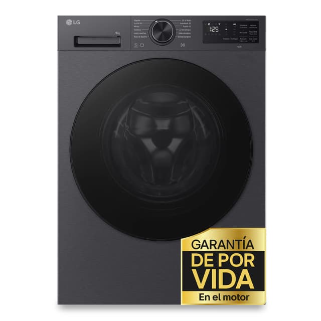 Detalle de LG F4X5009TBB lavadora 9kg 1400 rpm