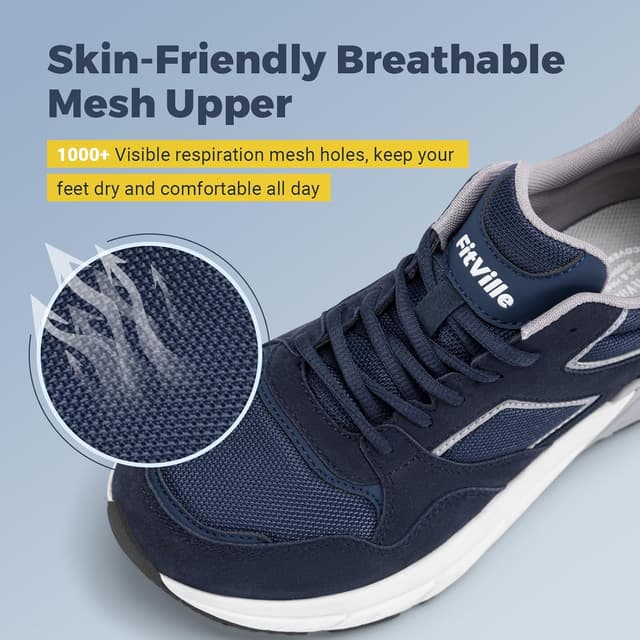 Detalle 1 de FitVille chaussures running confort extra wide