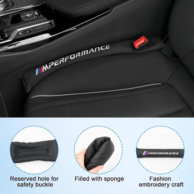 Thumbnail 3 de 2 PCS Universal Auto Kunstleder Autositz Lückenfüller