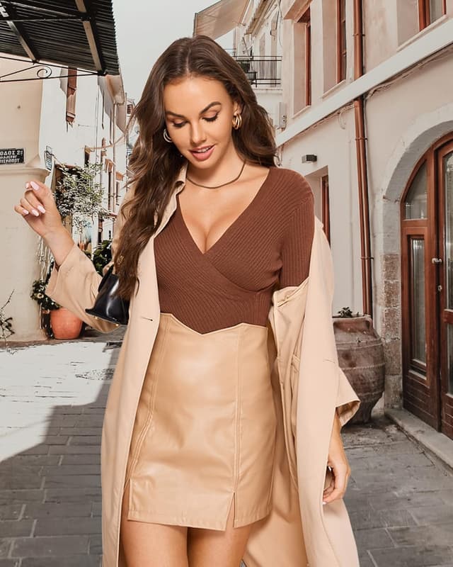 Detalle de DOBREVA Damen Push-up Bügel-BH Soft T-Shirt mit Licht Gepolstertem Komfort