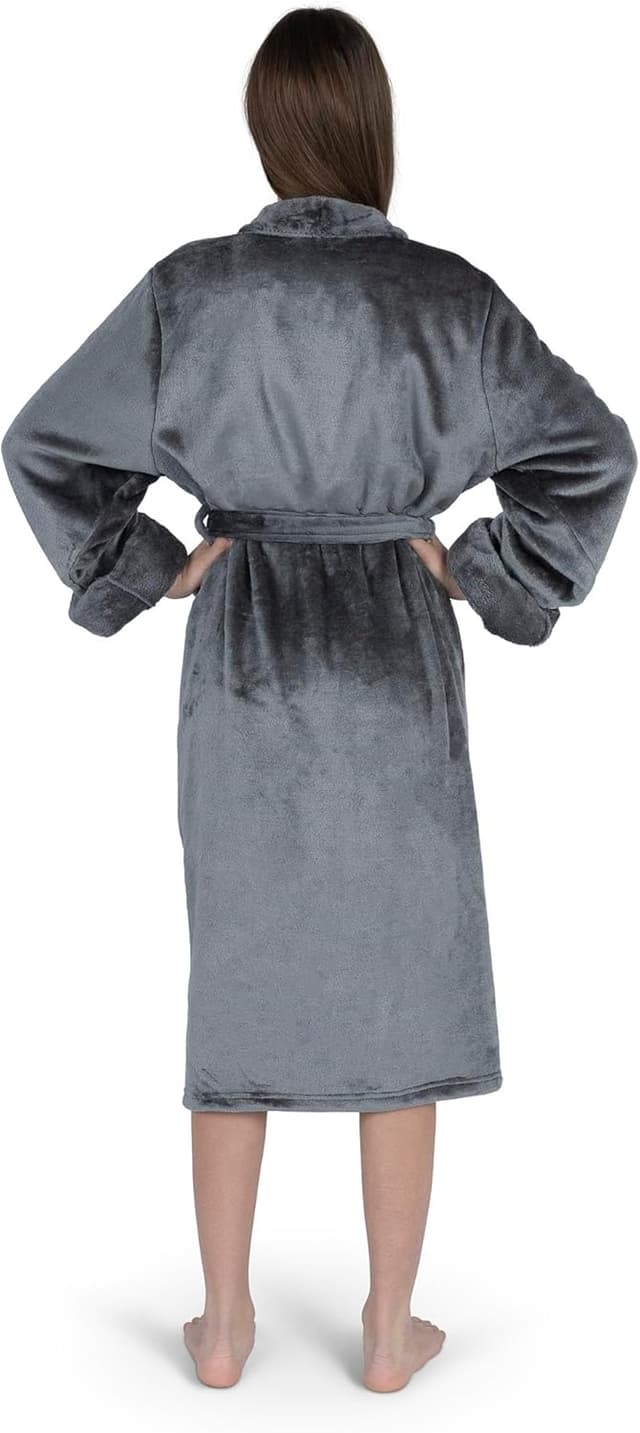 Detalle de NFL Silk Touch Women’s Robe S/M — Soft Polyester Bathrobe with Embroidered Team Graphics