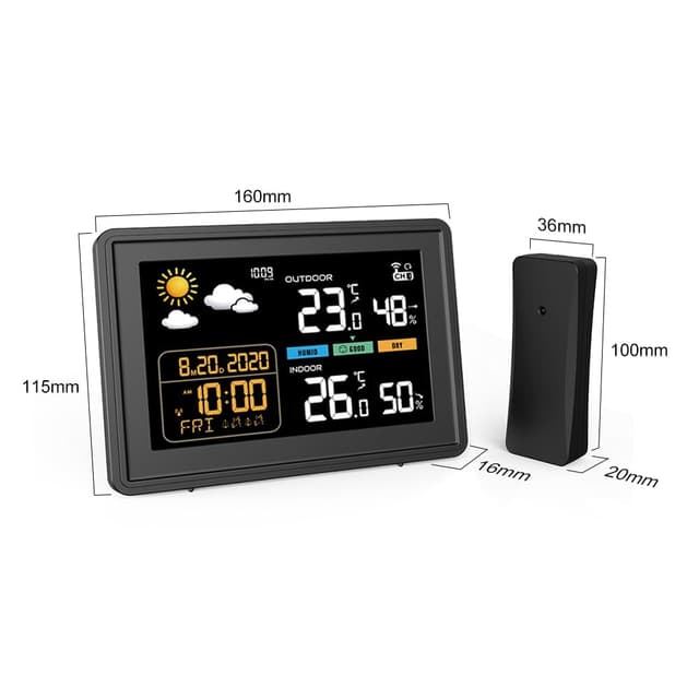Thumbnail 6 de 2025 Version 5,9 Zoll Wetterstation mit Farbdisplay