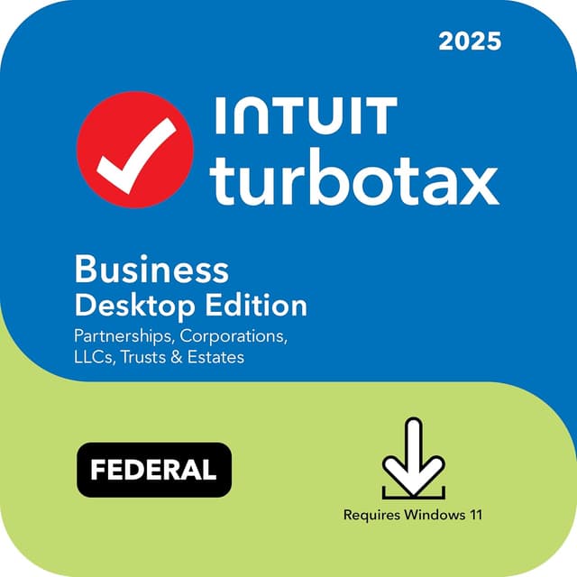 Detalle de TurboTax Business Desktop 2025, 5 e-files
