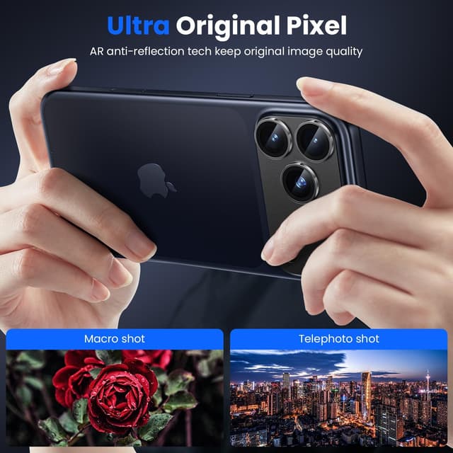 Detalle 2 de iPhone 17 Pro camera lens protector 9H