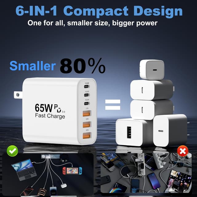 Thumbnail 4 de USB C Charger 65W 2-Pack 🔌