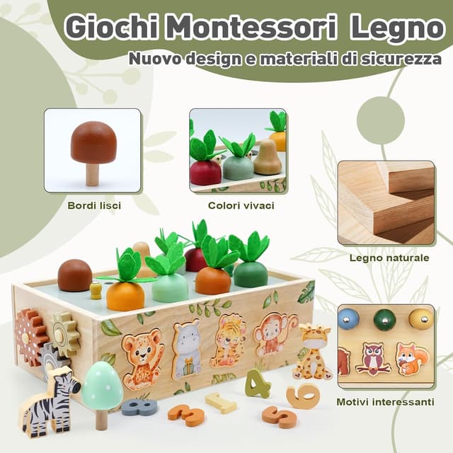 Thumbnail 4 de Almaxi Giochi Montessori 9‑in‑1 per 1 anno 🎲